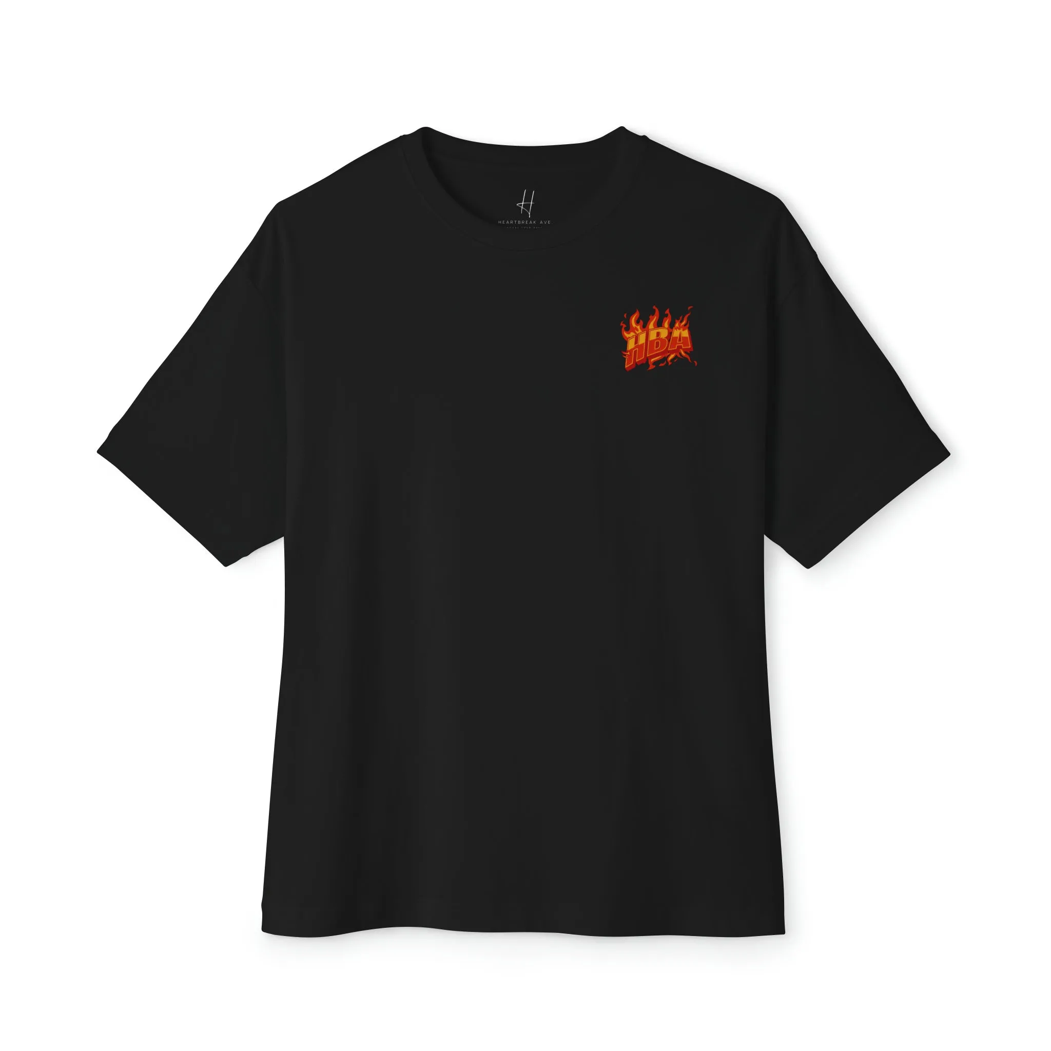 "HBA FLAMESSS" Unisex Oversized Boxy Tee