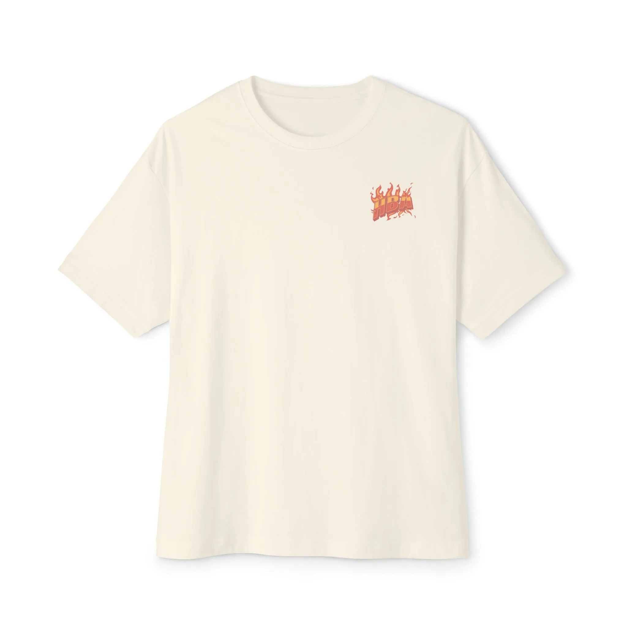 "HBA FLAMESSS" Unisex Oversized Boxy Tee