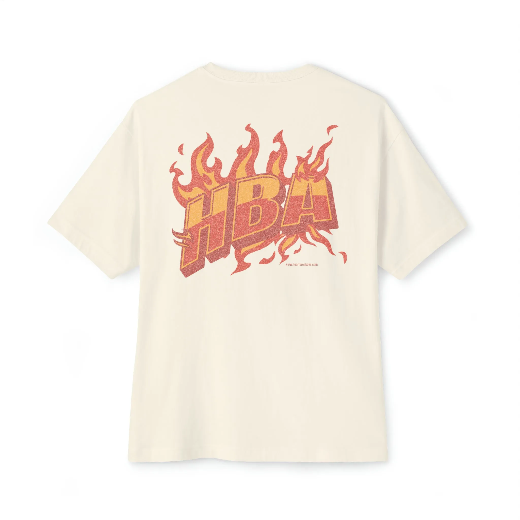 "HBA FLAMESSS" Unisex Oversized Boxy Tee