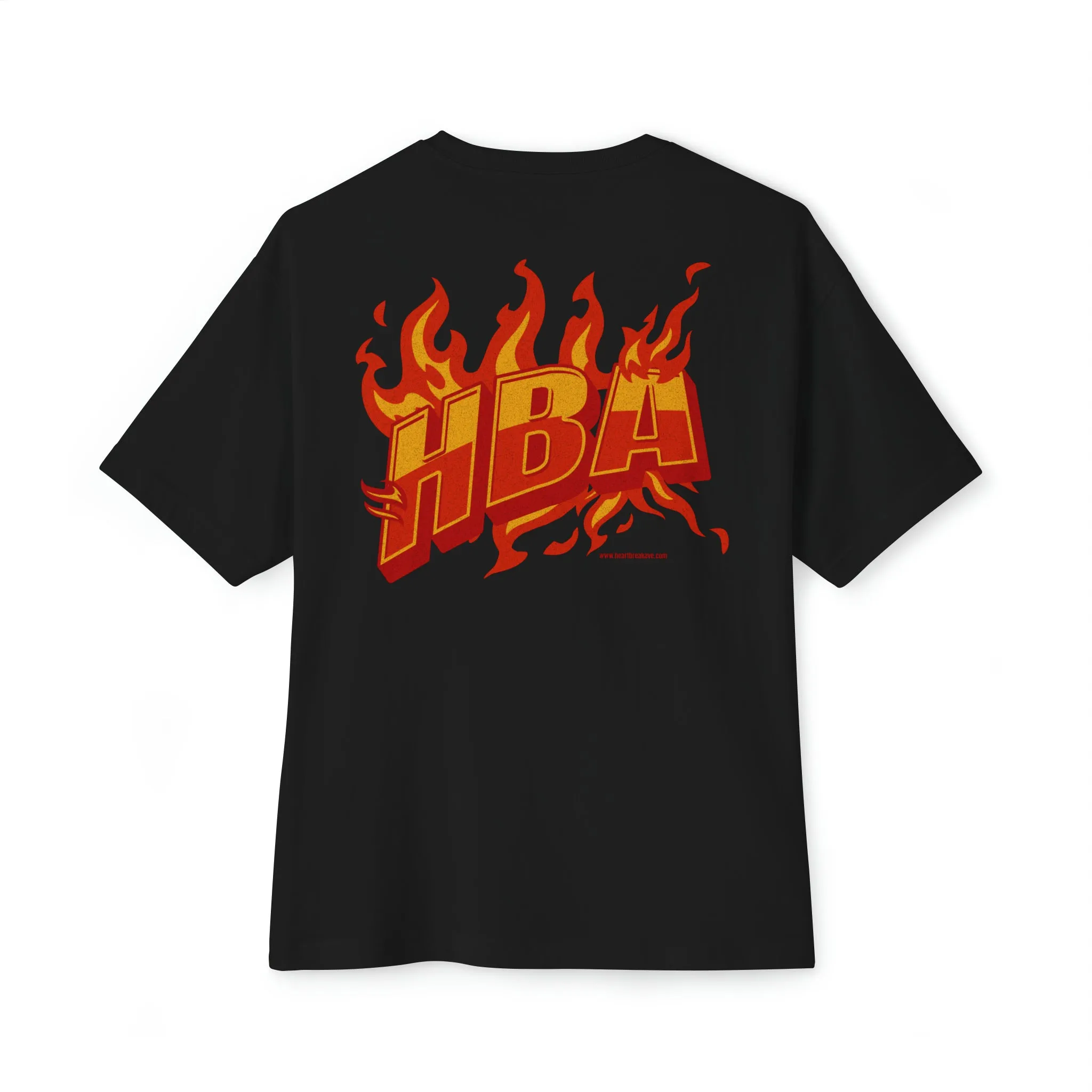 "HBA FLAMESSS" Unisex Oversized Boxy Tee