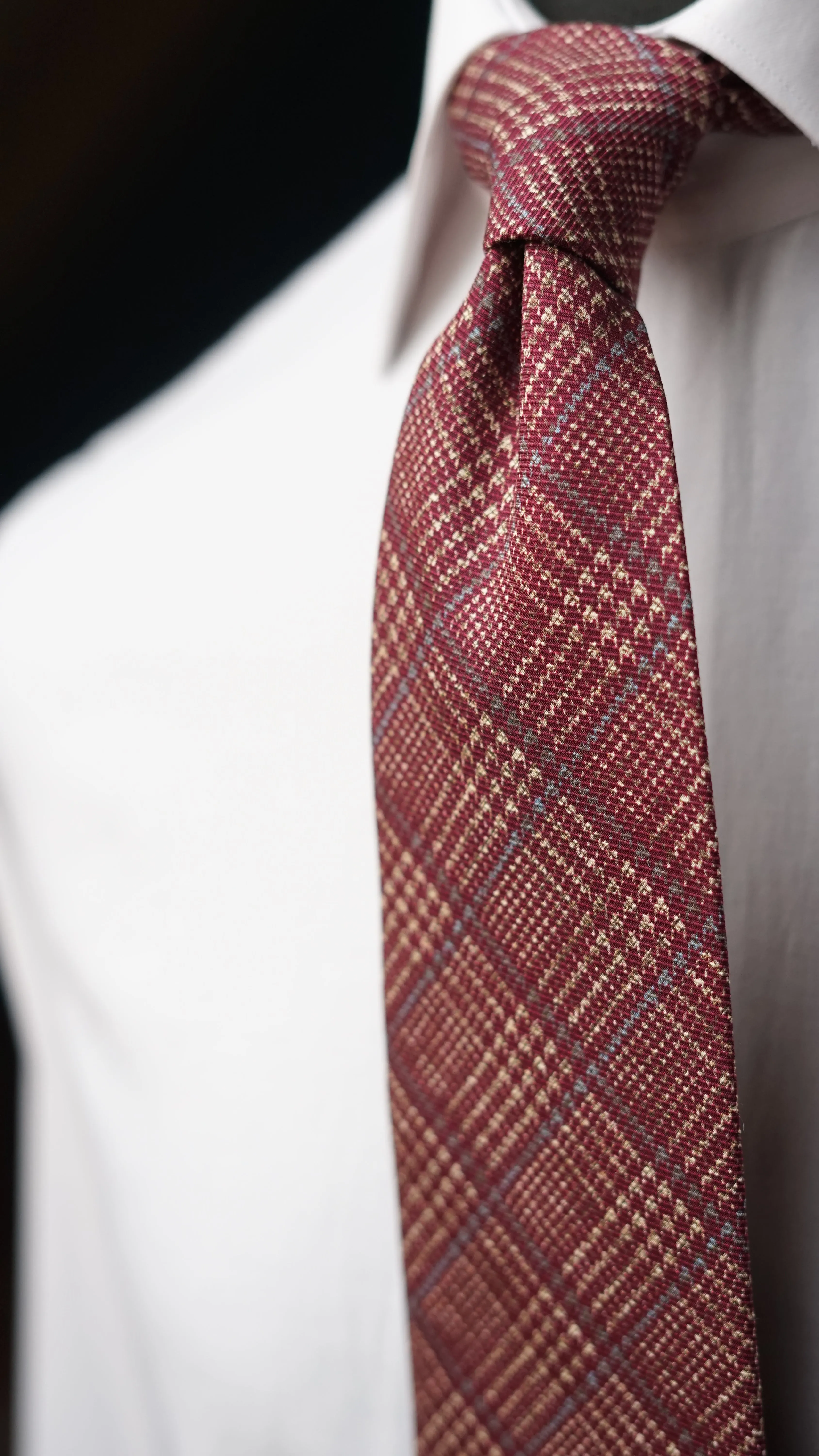 Saglione Glen Silk Necktie
