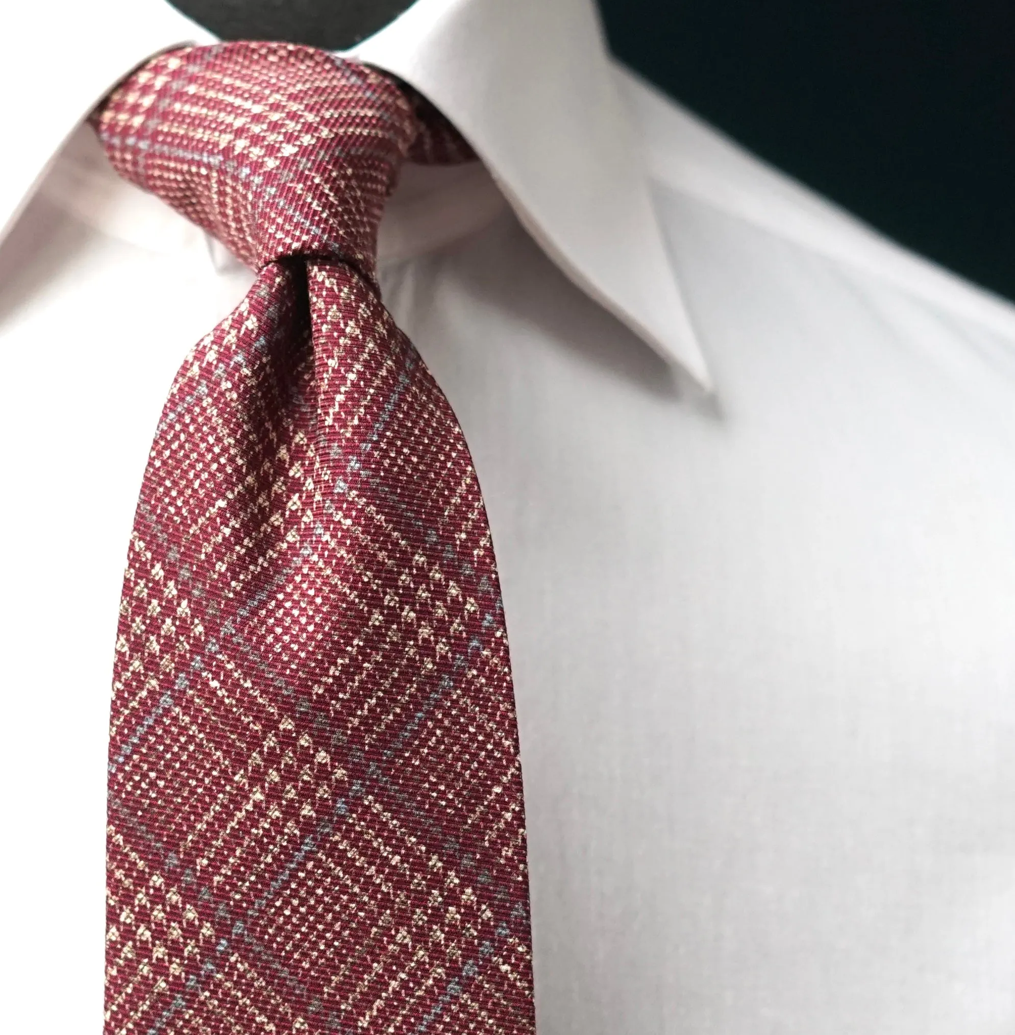Saglione Glen Silk Necktie