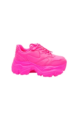 SAMPLE - Jumbo Sneaker - Neon Pink