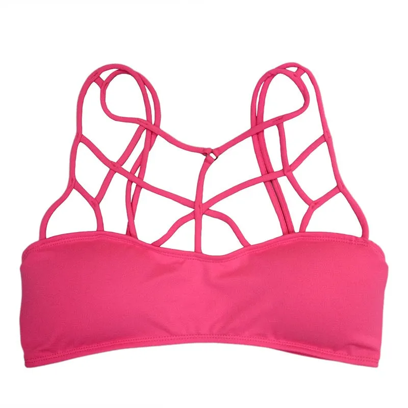 Sexy Strappy Front Bra #Rhodo #Sports Bra
