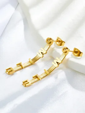 Stainless Steel smile chain Hoop Earrings - FD ⚡