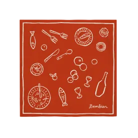Tableau Scarf in Red
