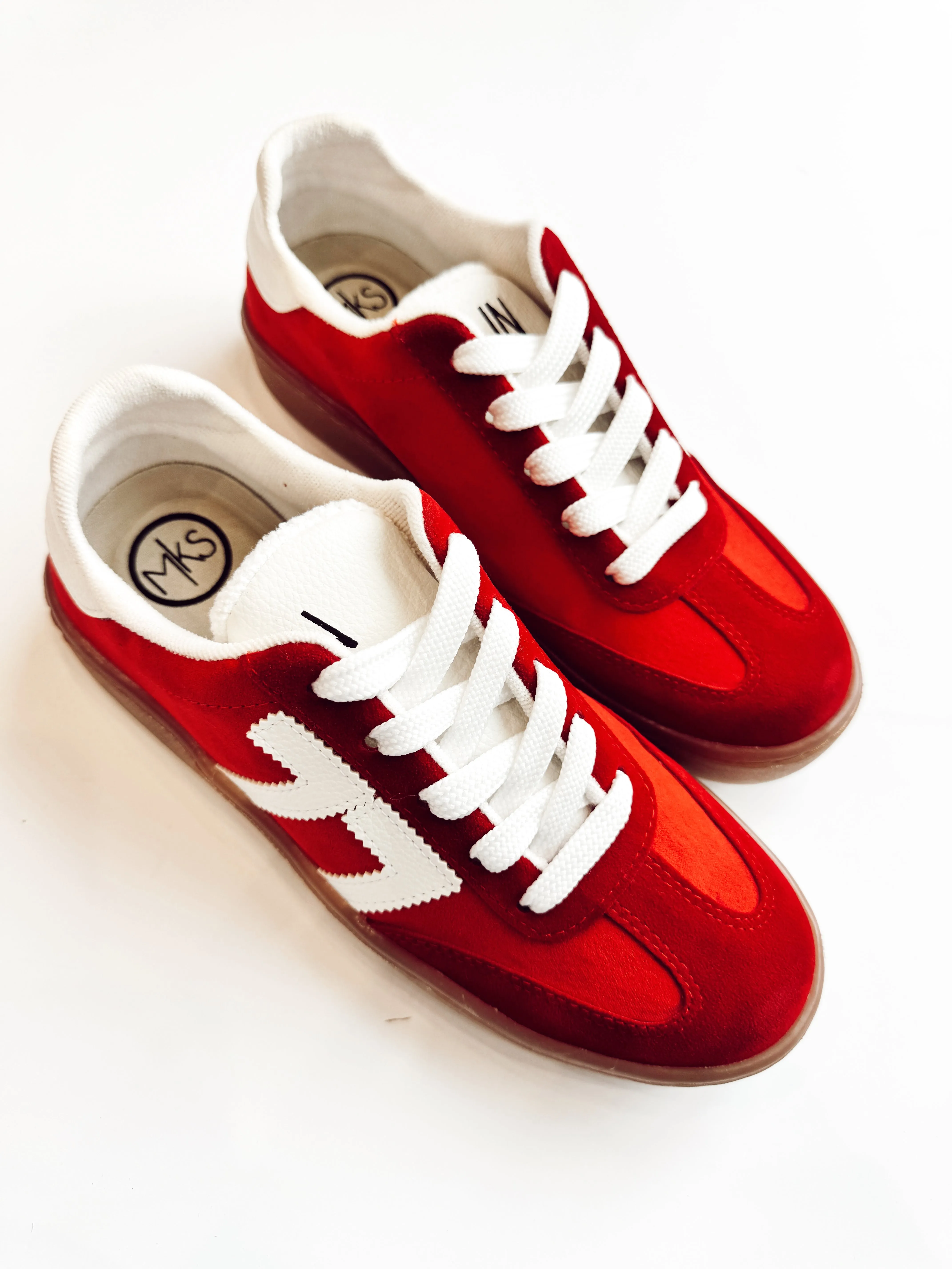the Adeline sneaker - red