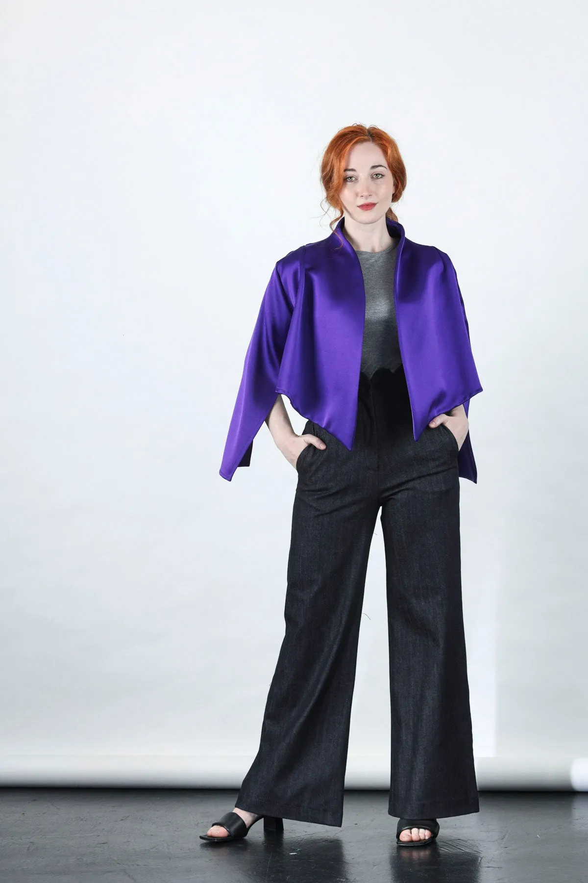 This jacket in purple by Natalija Rushidi