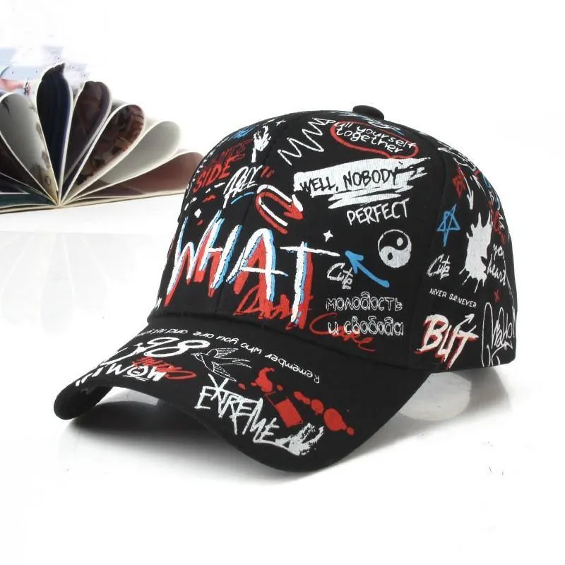 Trendy Graffiti Printed Baseball Caps