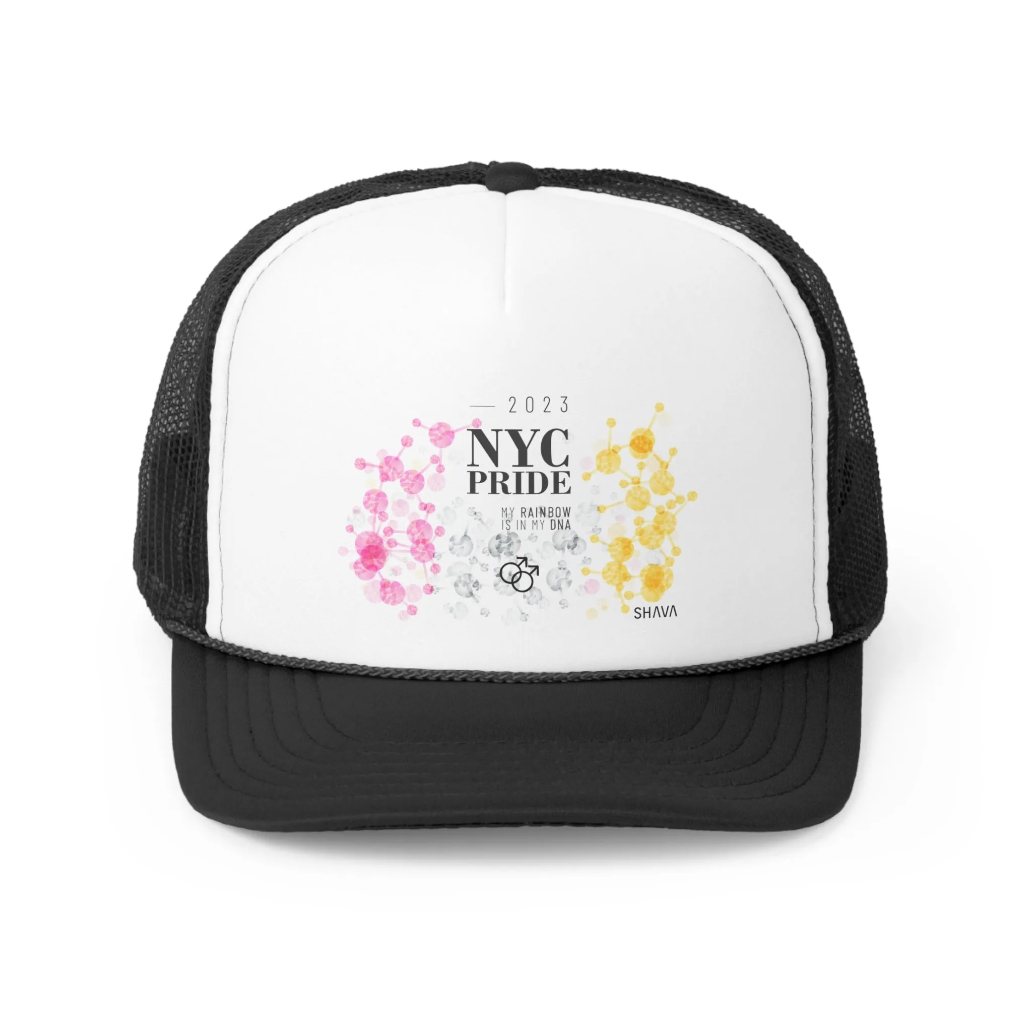 Twink Flag Trucker Caps NYC Pride - My Rainbow is In My DNA