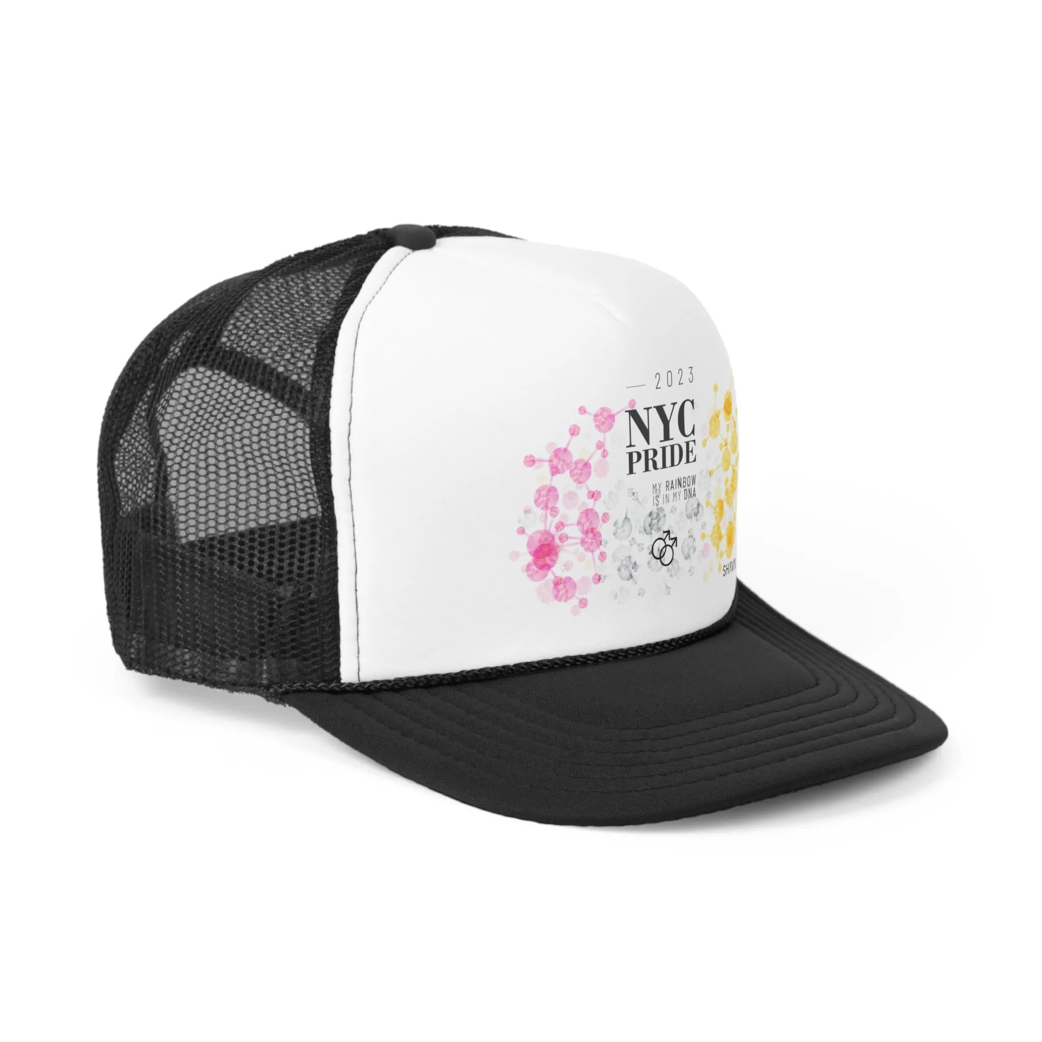 Twink Flag Trucker Caps NYC Pride - My Rainbow is In My DNA