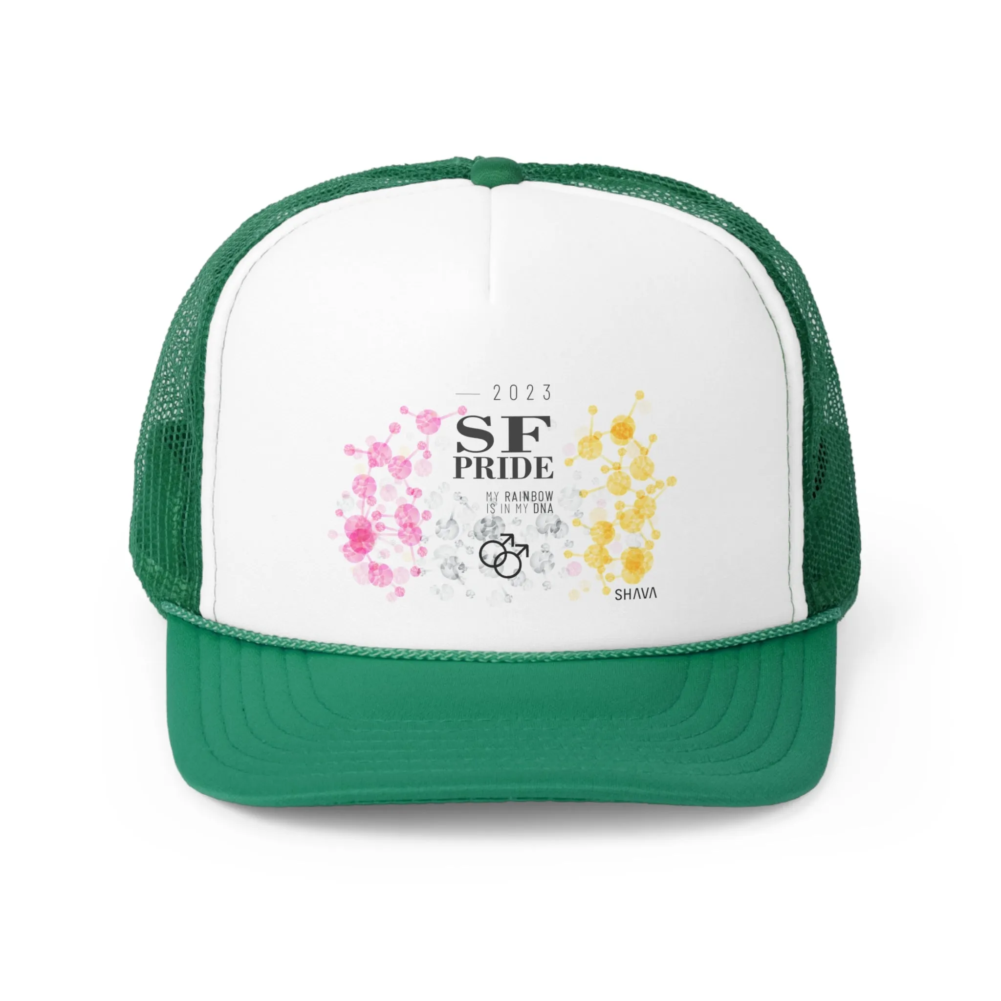 Twink Flag Trucker Caps San Francisco Pride - My Rainbow is In My DNA