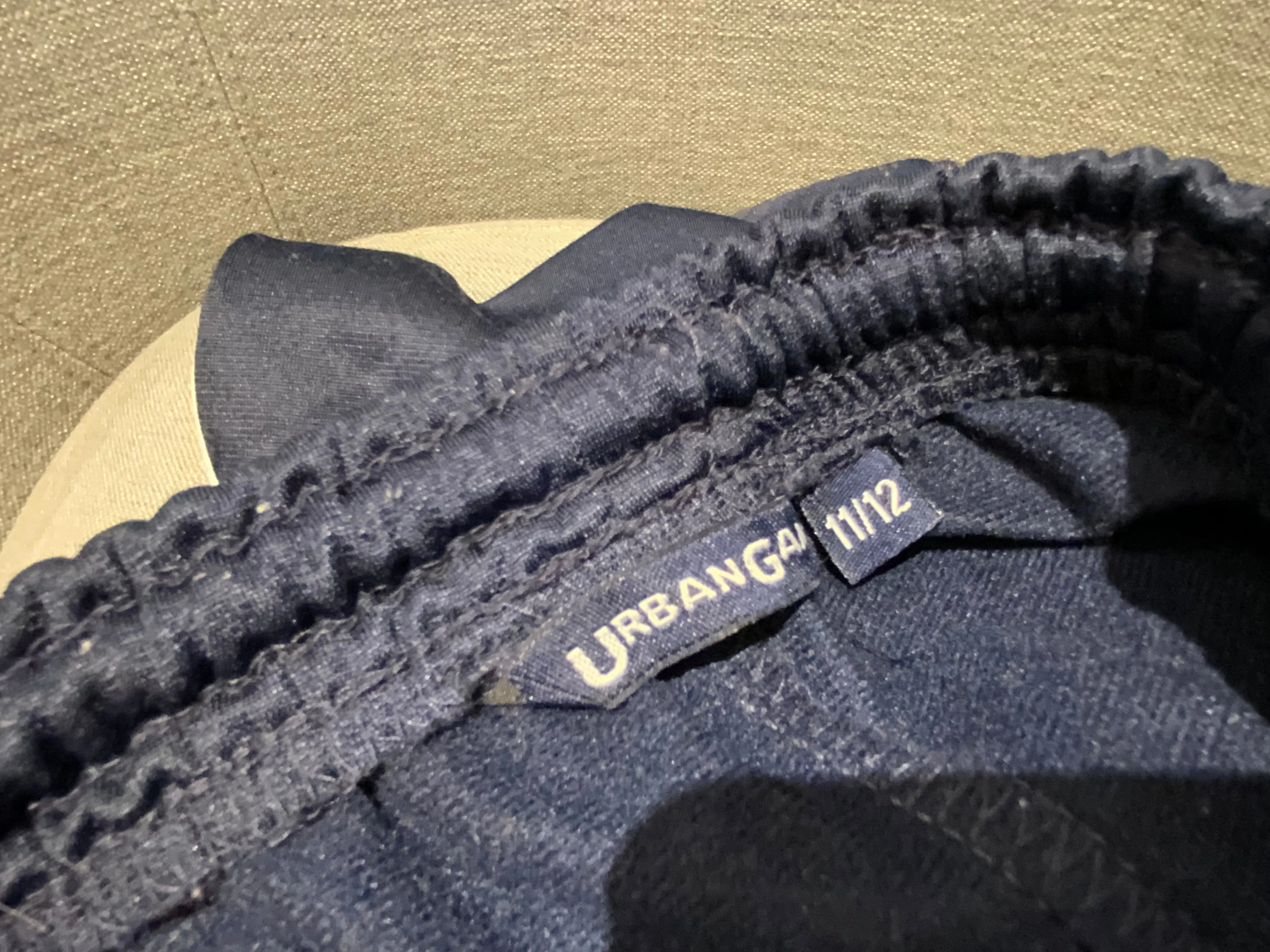 Urban gang navy blue track pants straight leg pants Size 11-12 years children