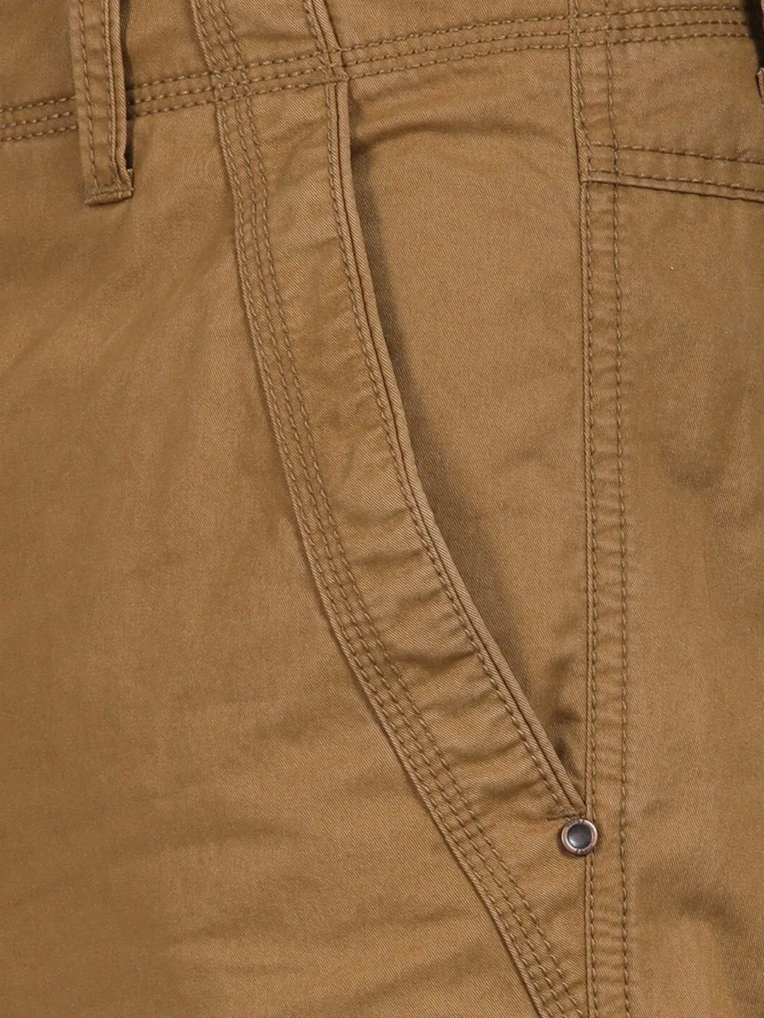 Whiskey Solid Cargo Pants