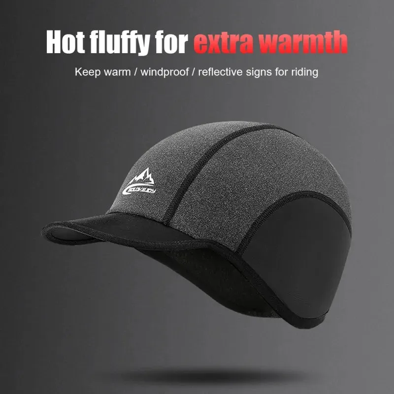 Winter Cycling Caps Ear Protection Men's Bicycle Snowboard Ski Warmer Caps Riding Running Windproof MTB Bike Hats