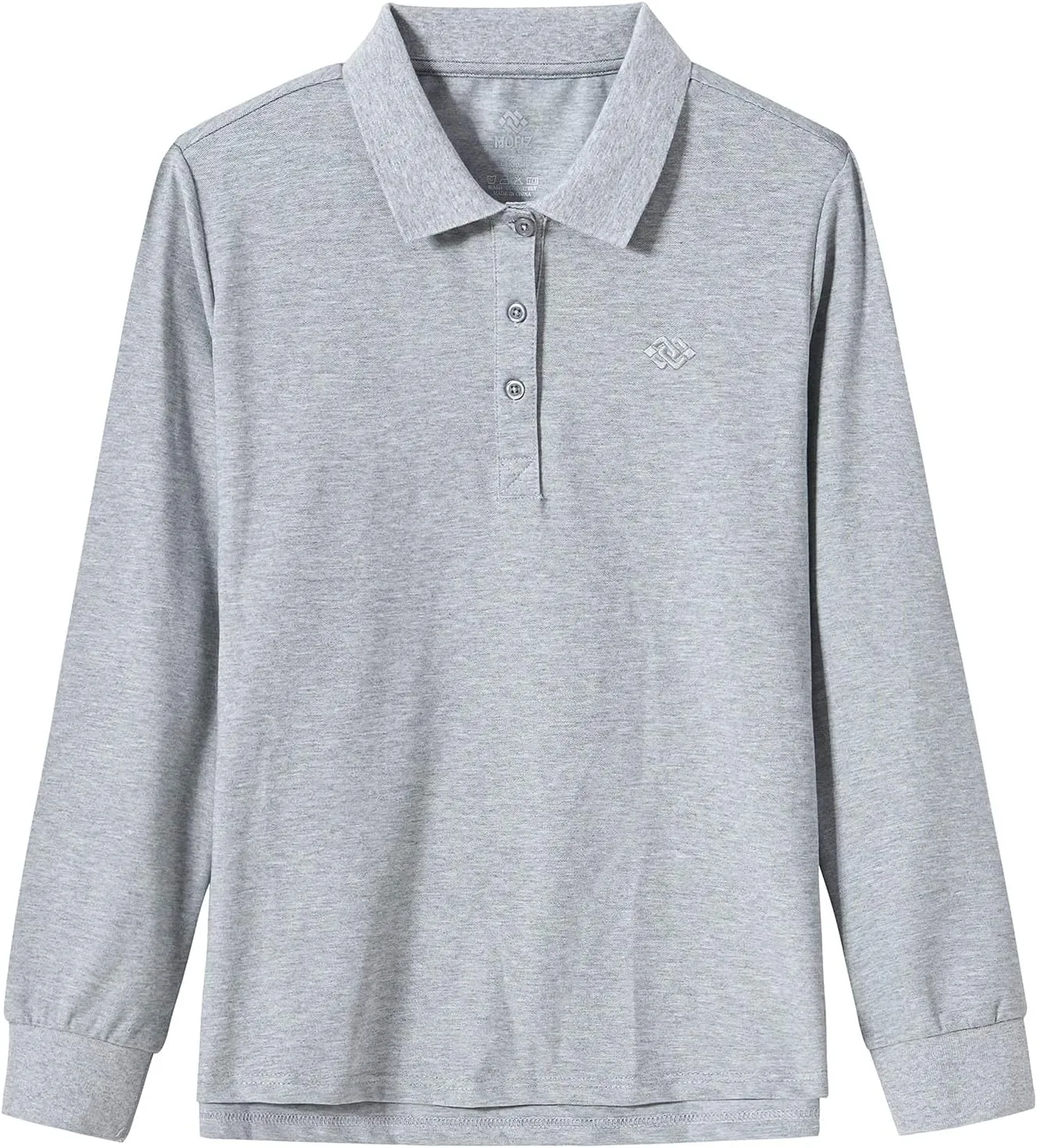 Women's Long Sleeve Golf Polo Shirts Lightweight Quick Dry Moisture Wicking Athletic Tennis Sports Tops 3-Button