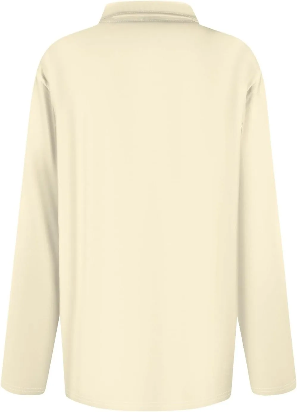 Women's Polo Shirts Long Sleeve Golf T Shirt Button Solid Color Quick Dry Lightweight Athletic Tennis Shirts